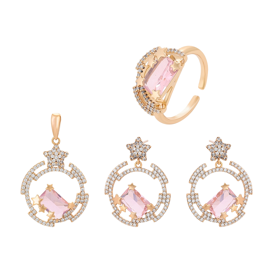 GUNHILD Jewelry Set: Chic 18K Gold Plated Jewelry Set | ES Jewelry