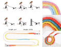 HANDS FREE DOG ROPE LEASH - COTTON CORAL