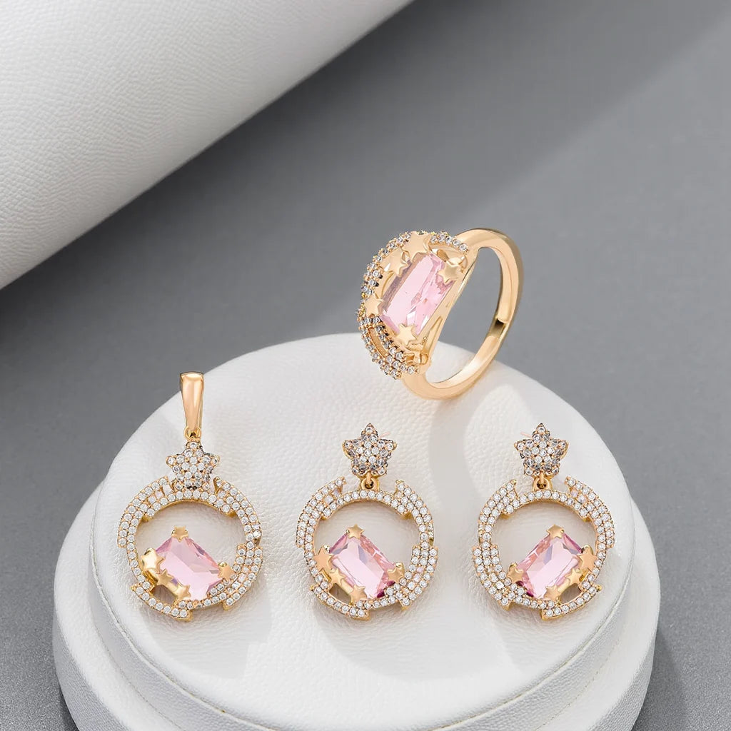 GUNHILD Jewelry Set: Chic 18K Gold Plated Jewelry Set | ES Jewelry