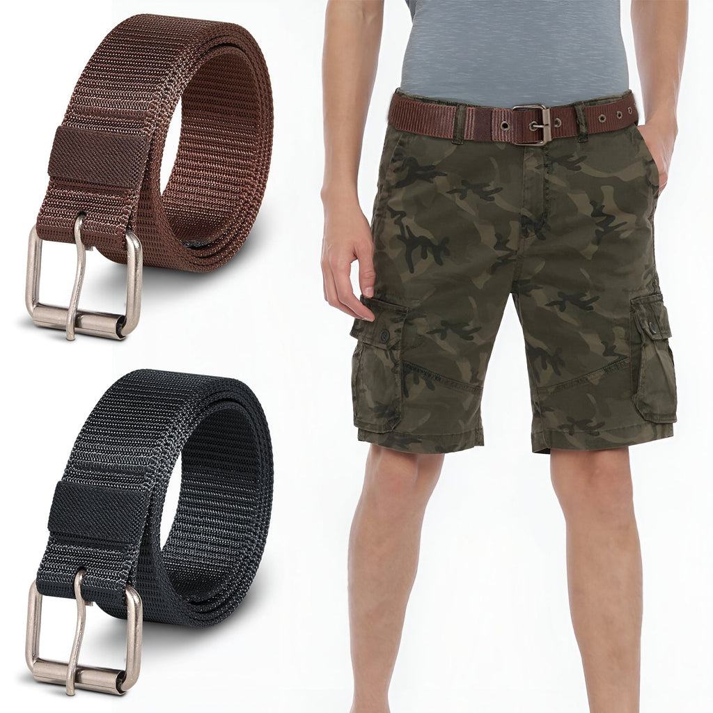 British Fashion Accessory 2PCS Men's Adjustable Buckle Belts ~5338