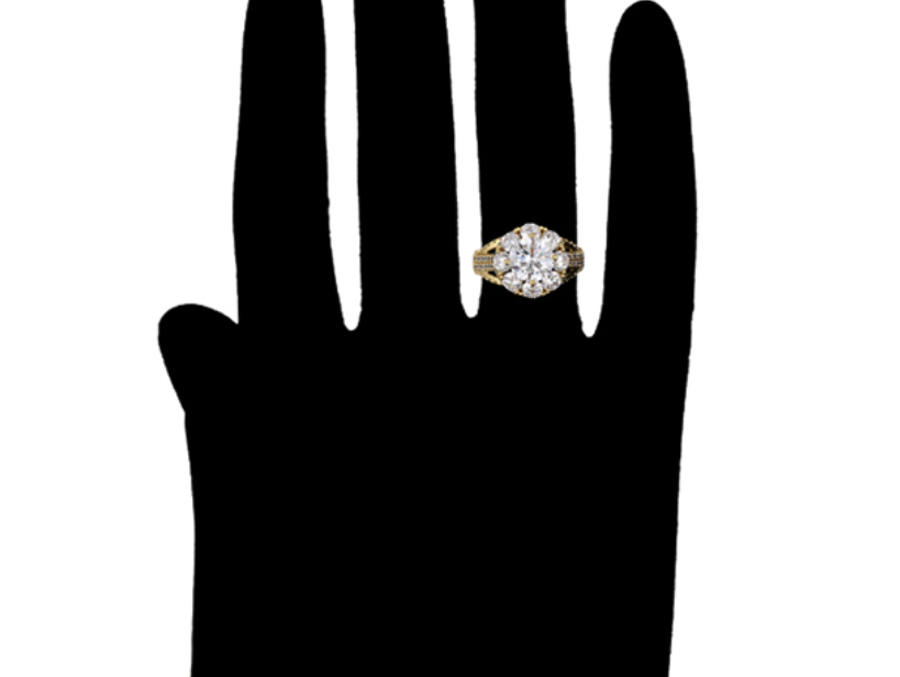 Leila Ring Plaqué Or élégant 14K