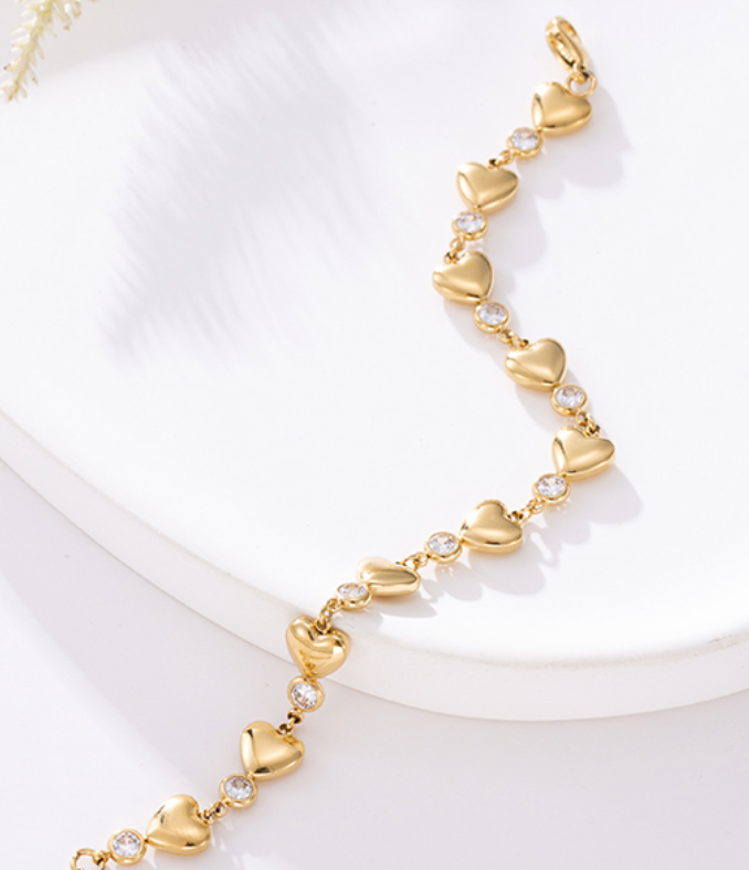 MOLLI Bracelet plaqué or 14K