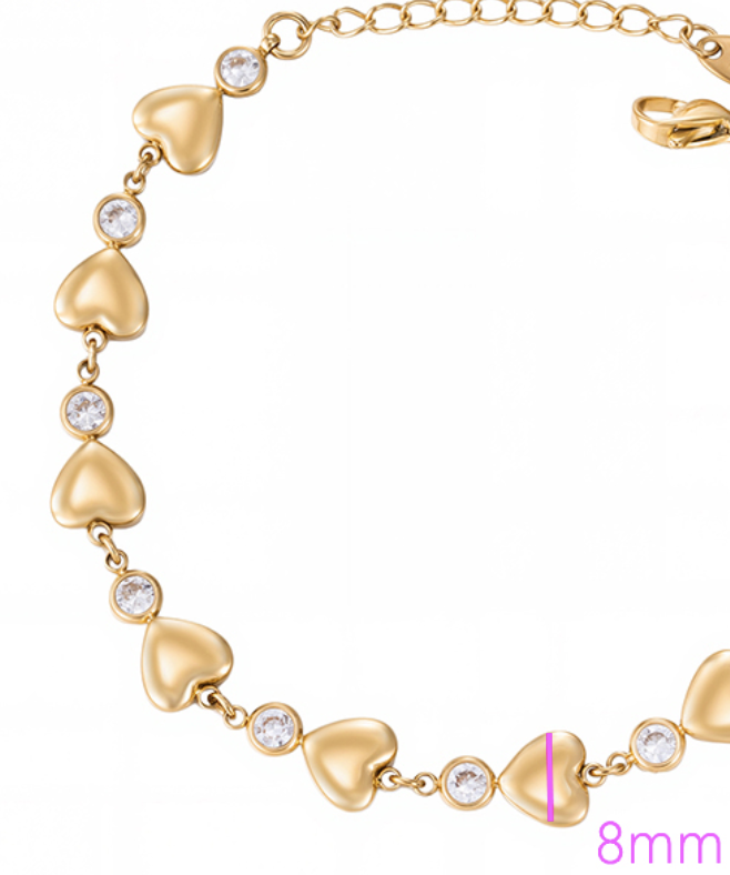 MOLLI Bracelet plaqué or 14K