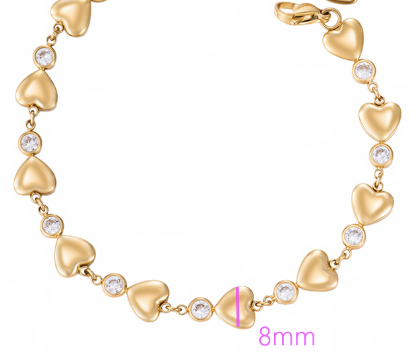 MOLLI Bracelet plaqué or 14K