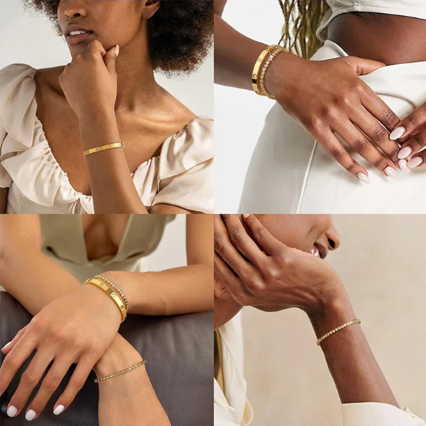 Dazzling Crystal Bracelet Set