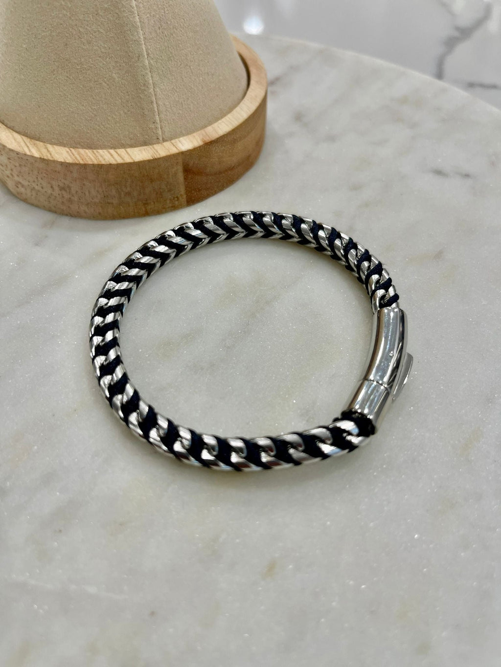Silver Braided Bracelet