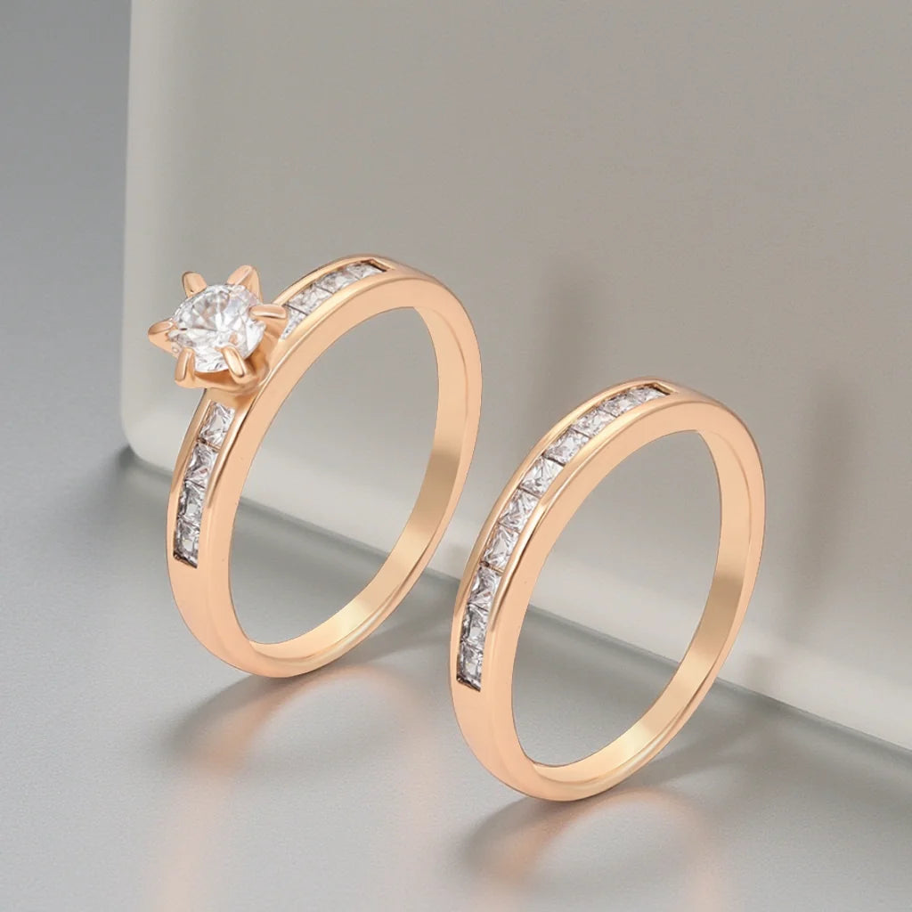 JOSEFINE Rings Set : Ensemble de Bagues Plaquée Or 18K | ES Jewelry