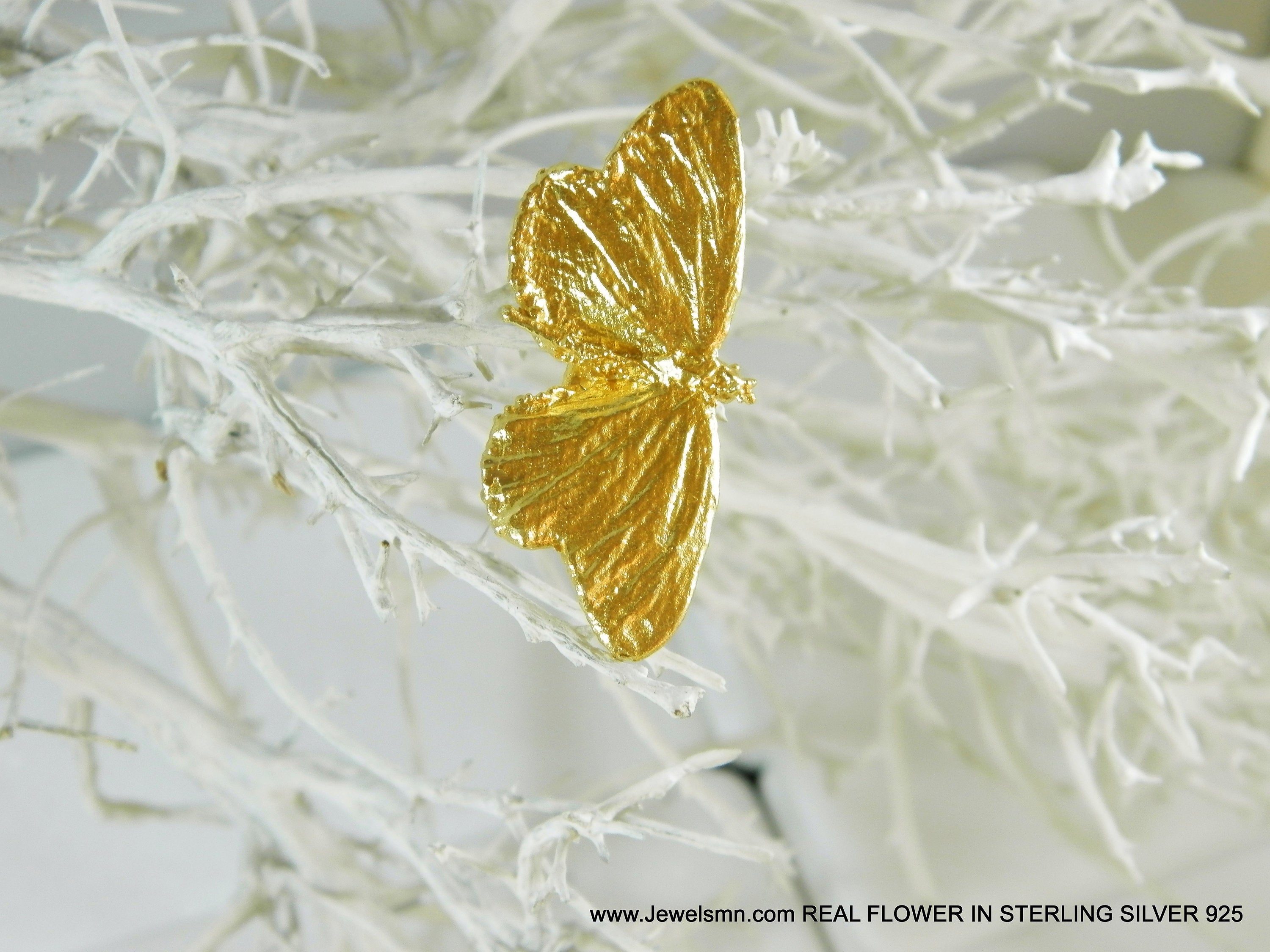 Butterfly Silver Ring, Handmade Nature Jewelry, Organic Nature Band, Gift for Endurance & Transformation, Sterling Silver 925